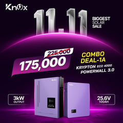 Knox Combo Deal - 1A | Knox Krypton Eco 4000 | Knox Powerwall 3.0 Lithium Battery