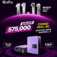 Knox Combo Deal - 8C | Knox Krypton 12002 Solar Inverter | Knox Rackwall 8 Lithium Battery