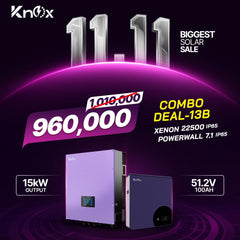 Knox Combo Deal - 13B | Knox Xenon 22500 Solar Inverter | Knox Powerwall 7.1 Lithium Battery