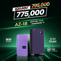 Knox Azadi Sale Offer - AZ-18 | Knox PowerBase 16 Lithium Battery | Knox Krypton 11008 Solar Inverter