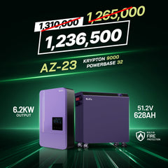 Knox Azadi Sale Offer - AZ-23 | Knox PowerBase 32 Lithium Battery | Knox Krypton 9000 Solar Inverter