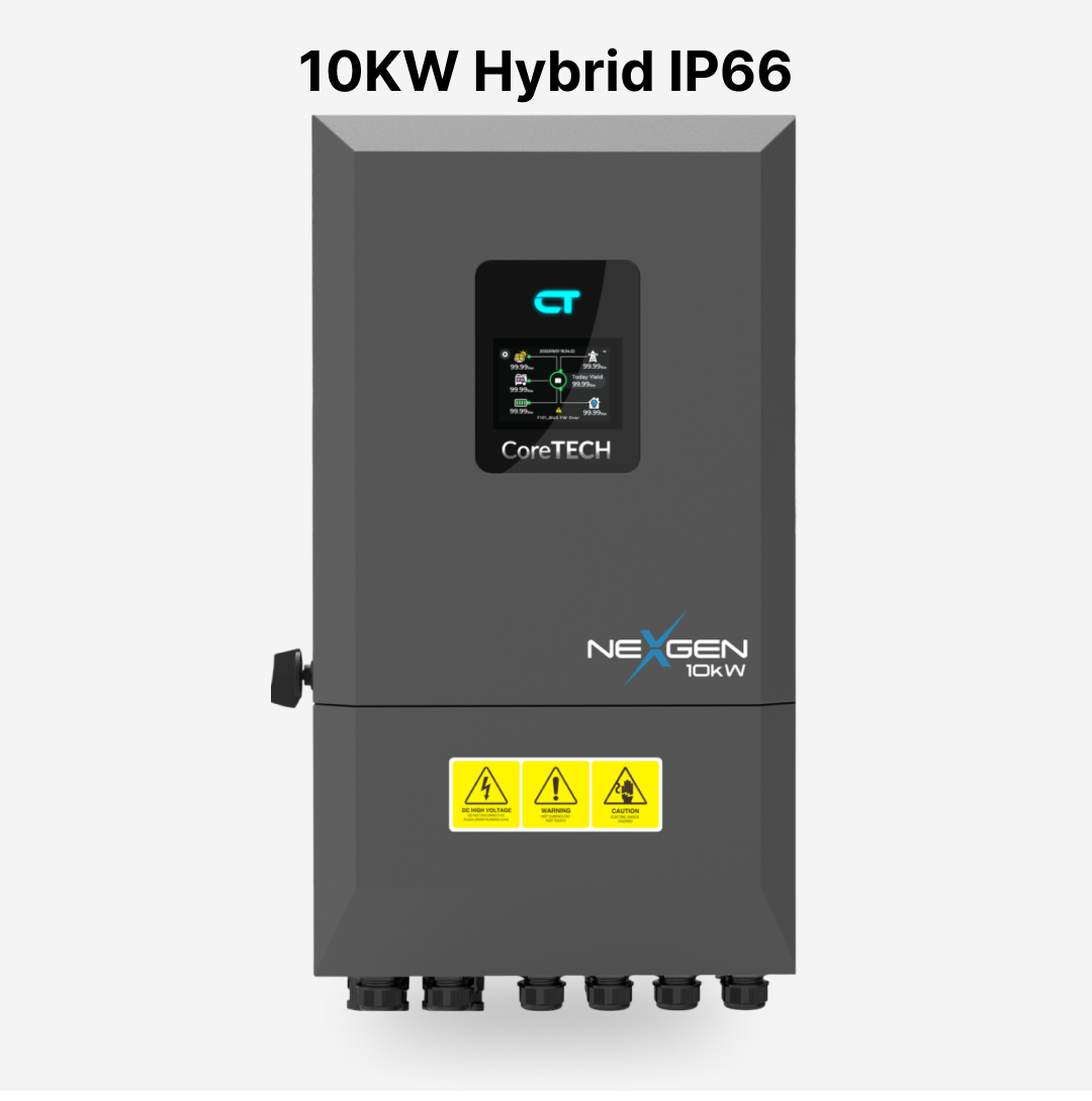 CoreTech NextGen 10KW Single Phase Hybrid Solar Inverter