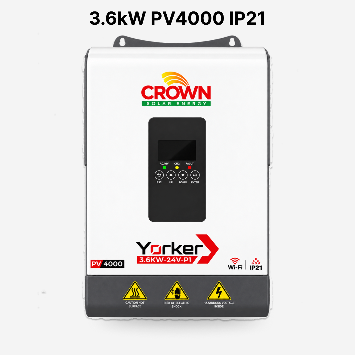Crown Yorker 3.6kW Off-Grid Single Phase Hybrid Solar Inverter