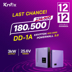 Knox Combo Deal - 1A | Knox Krypton Eco 4000 | Knox Powerwall 3.0 Lithium Battery