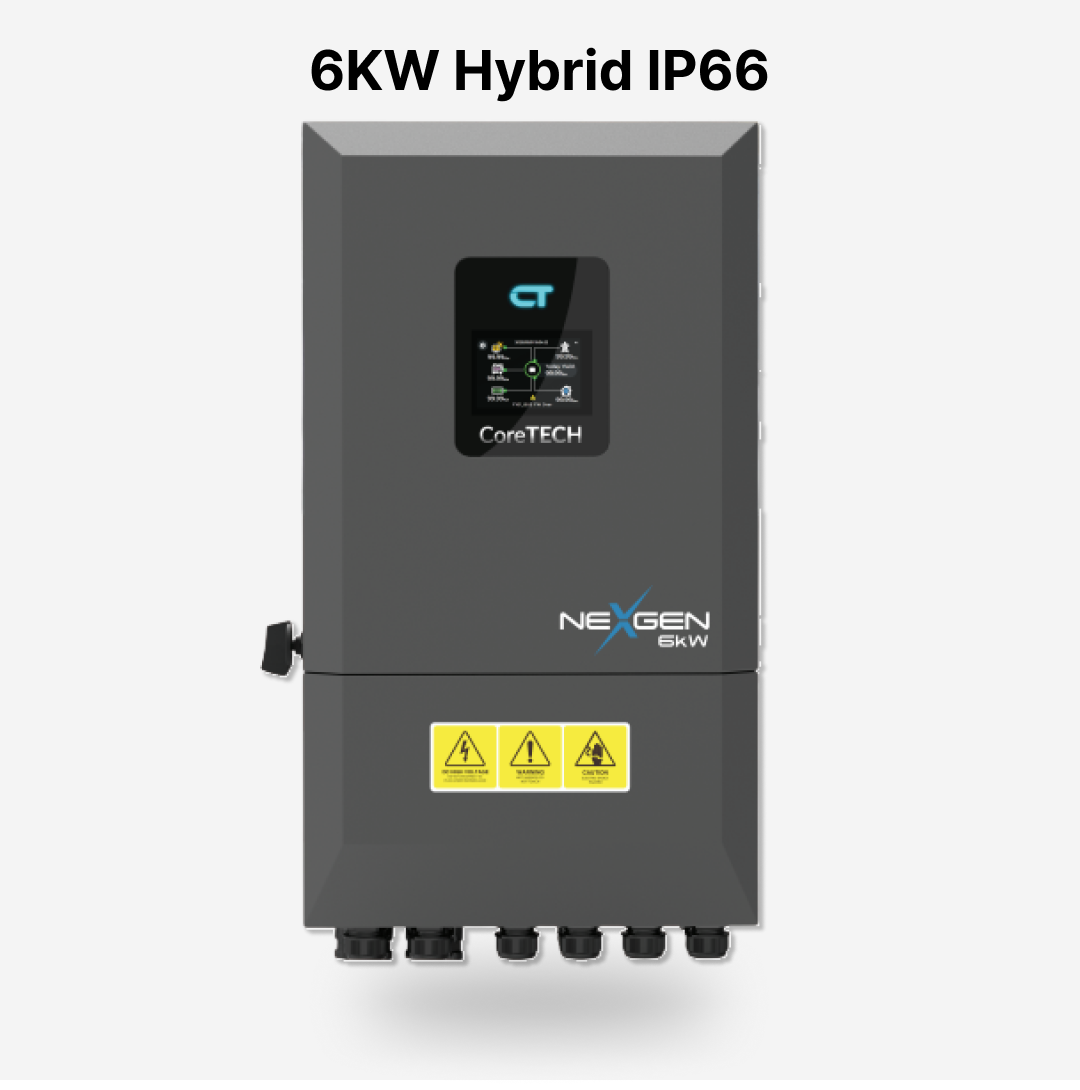 CoreTech NextGen 6KW Single Phase Hybrid Solar Inverter