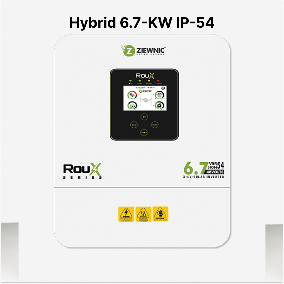 Ziewnic Roux Series 6.7KW PV-9000 IP54 Hybrid Solar Inverter