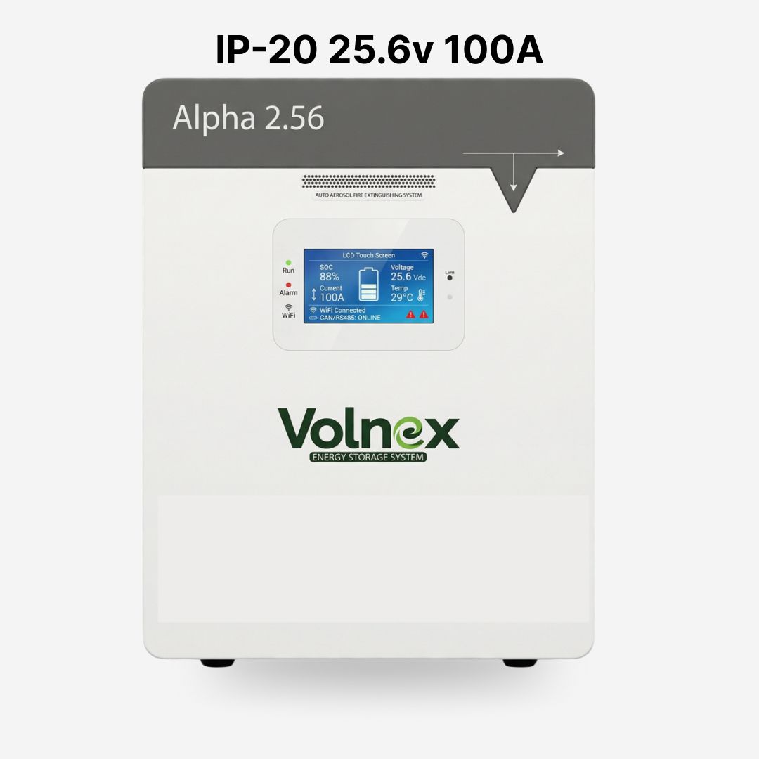Volnex Alpha 2.56 (2.5kW) 100A Lithium Battery