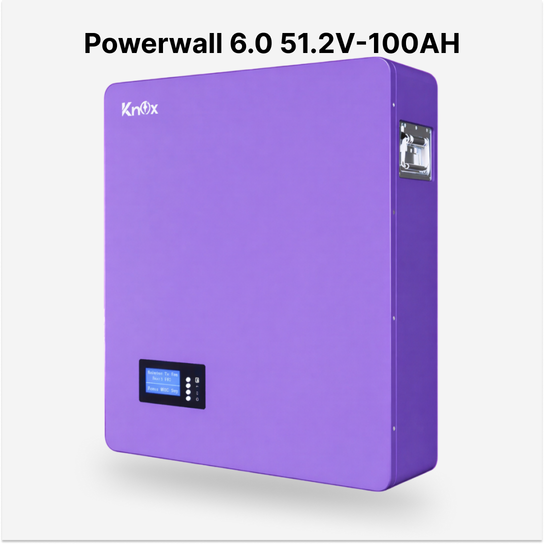 Knox Powerwall 6.0 51.2V-100AMP LED Model Lithium Battery