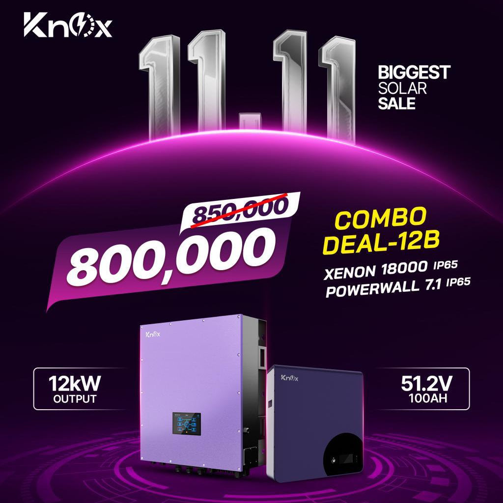 Knox Combo Deal - 12B | Knox Xenon 18000 Solar Inverter | Knox Powerwall 7.1 Lithium Battery