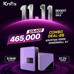 Knox Combo Deal - 8B | Knox Krypton 12002 Solar Inverter | Knox Powerwall 6.1 Lithium battery