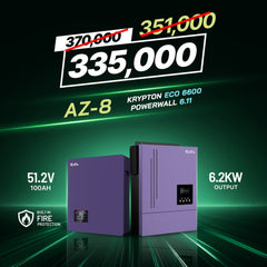 Knox Azadi Sale Offer - AZ-8 | Knox Powerwall 6.11 Lithium Battery | Knox Krypton Eco 6600 Solar Inverter