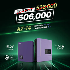 Knox Azadi Sale Offer - AZ-14 | Knox Powerwall 6.11 Lithium Battery | Knox Krypton 15002 Solar Inverter