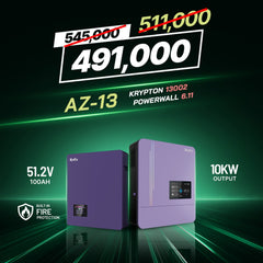 Knox Azadi Sale Offer - AZ-13 | Knox Powerwall 6.11 Lithium Battery | Knox Krypton 13002 Solar Inverter