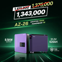 Knox Azadi Sale Offer - AZ-26 | Knox PowerBase 32 Lithium Battery | Knox Krypton 12002 Solar Inverter